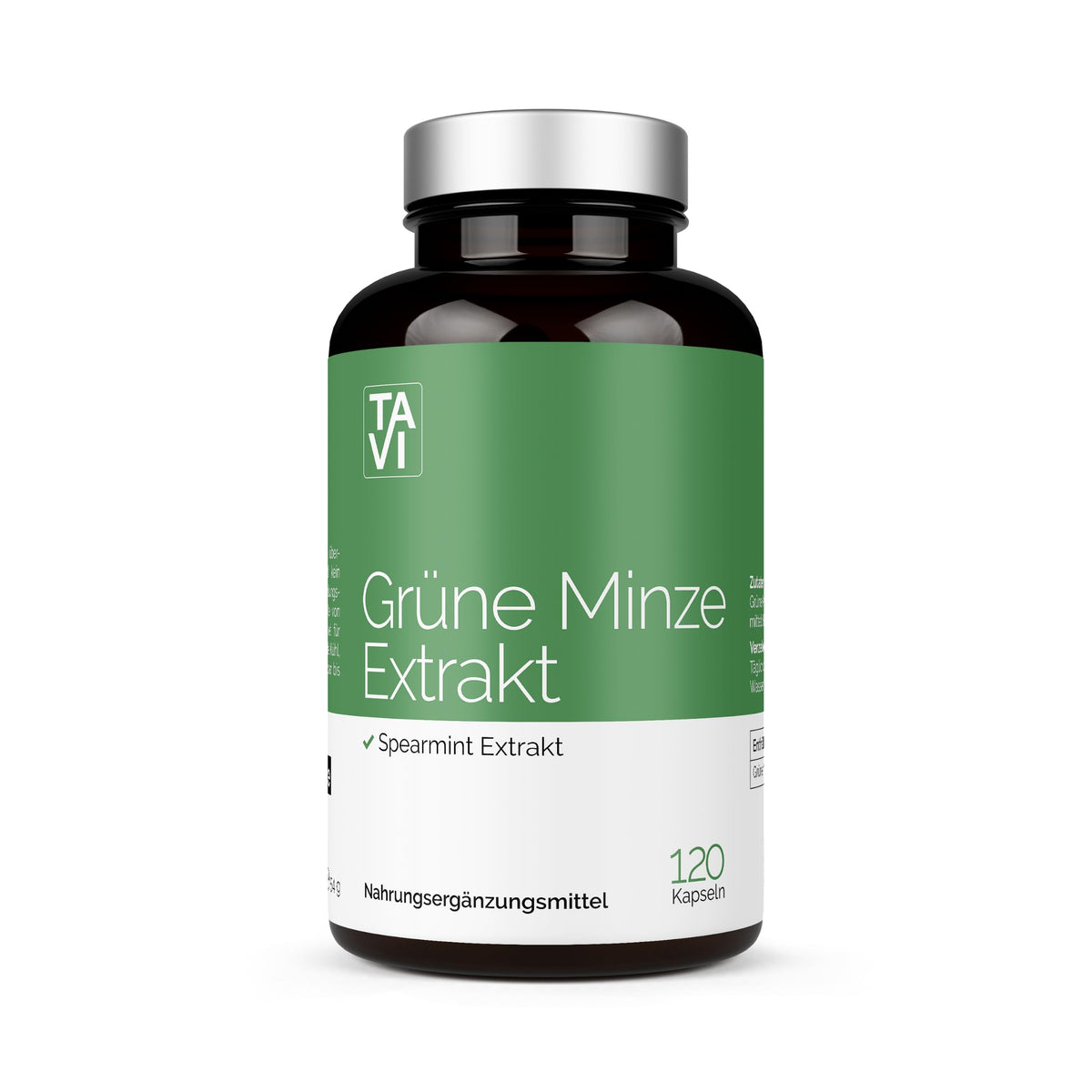 TAVI® Grüne Minze Extrakt Kapseln (Spearmint, Mentha spicata 10:1)