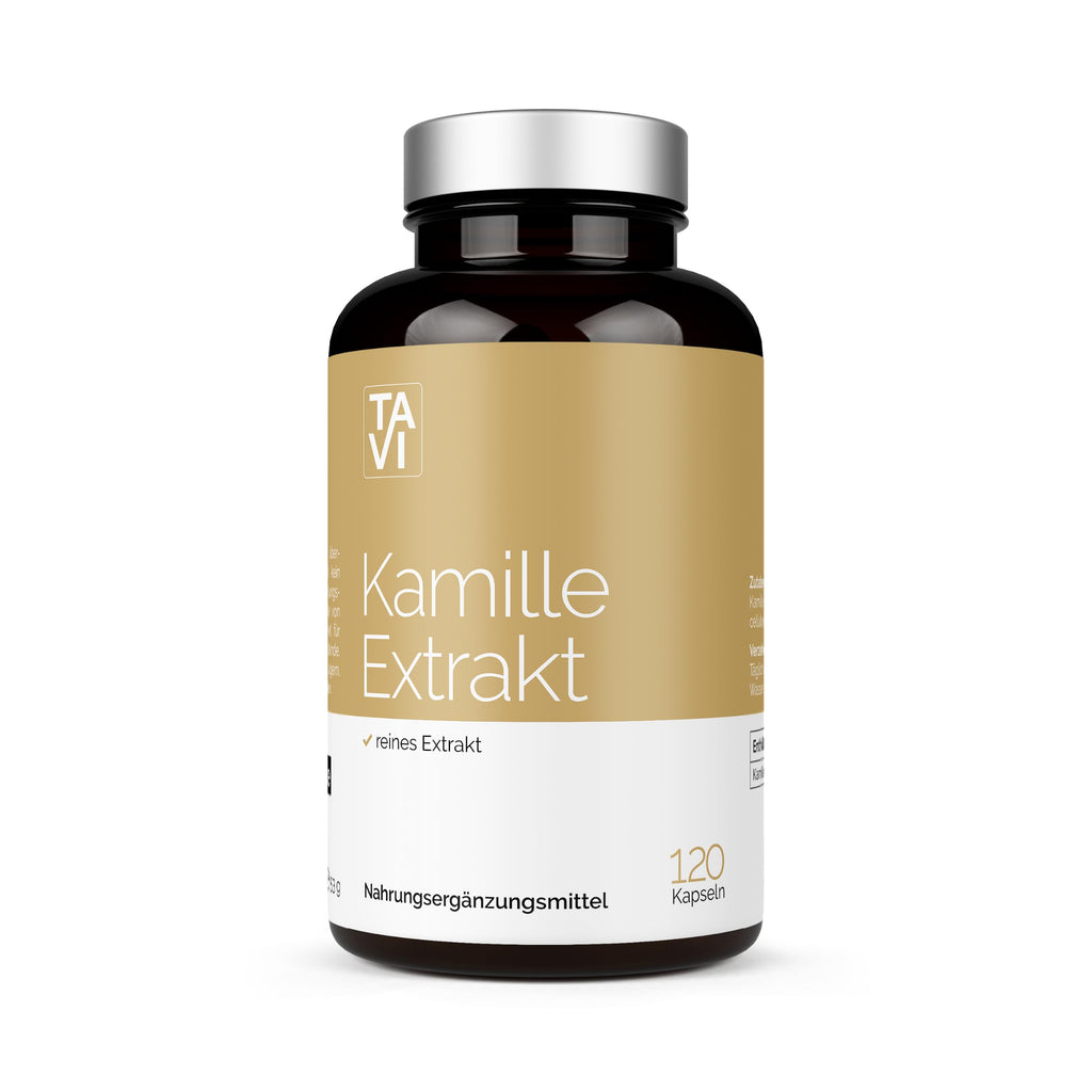 TAVI® Kamille Extrakt Kapseln (Kamillenblüten, Matricaria chamomilla)