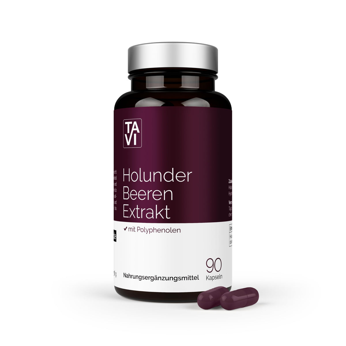TAVI® Holunderbeeren Extrakt Kapseln (Sambucus nigra 15:1, Polyphenole)